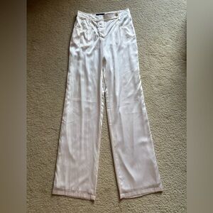 Tommy Hilfiger white tall silk pants, size 6 (interested in both black & white ?